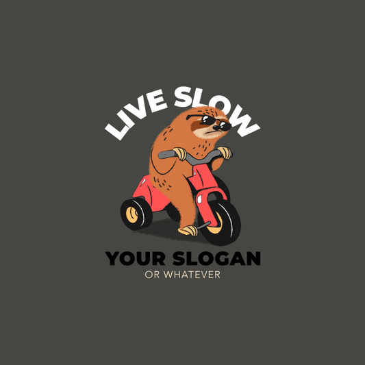 Chiếc áo đậm chất hài hước với hình chú lười cưỡi xe máy kèm slogan “Live Slow – Die Whenever”. Chất chơi, cá tính, dành riêng cho hội sống chậm mà chill chất!