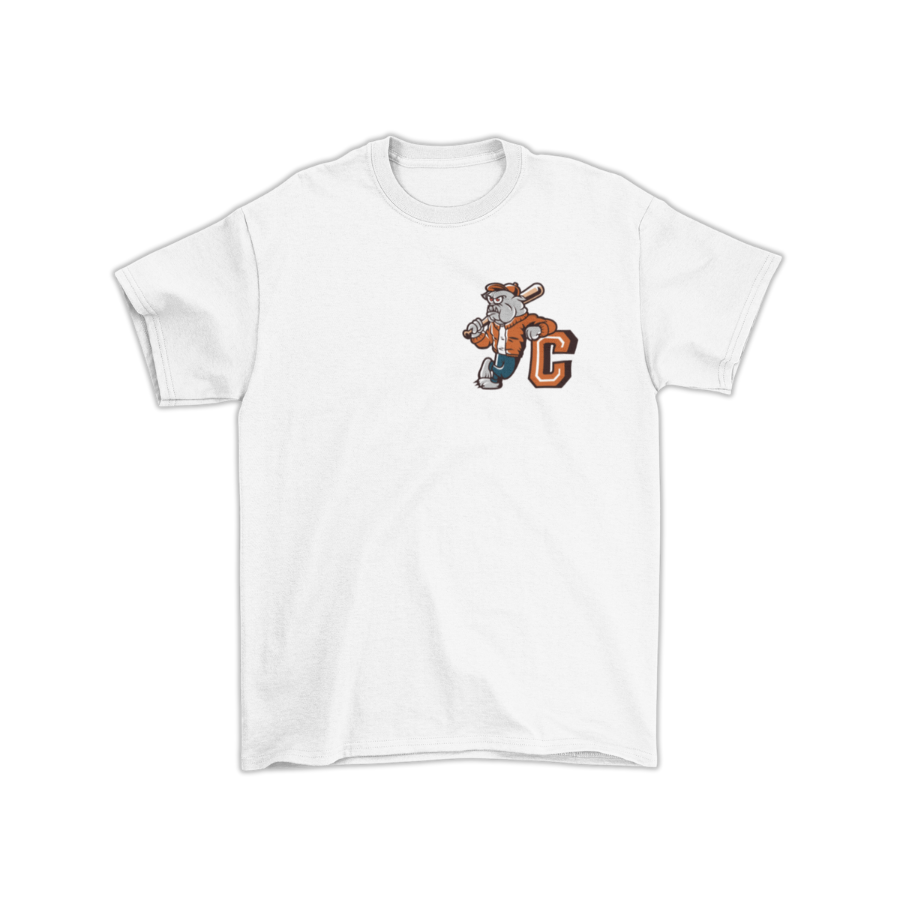 Áo thun bulldog varsity phong cách đại học Mỹ – tùy chỉnh slogan