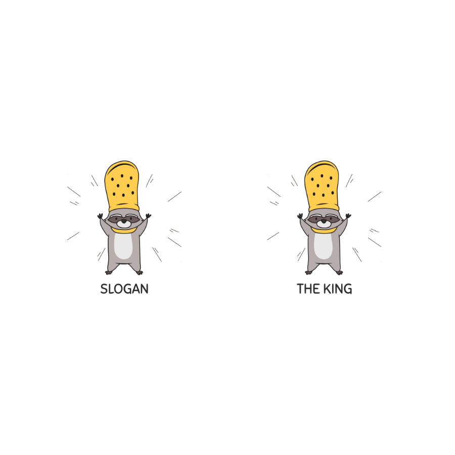 Áo thun trắng in hình raccoon hoạt hình đội miếng phô mai 3