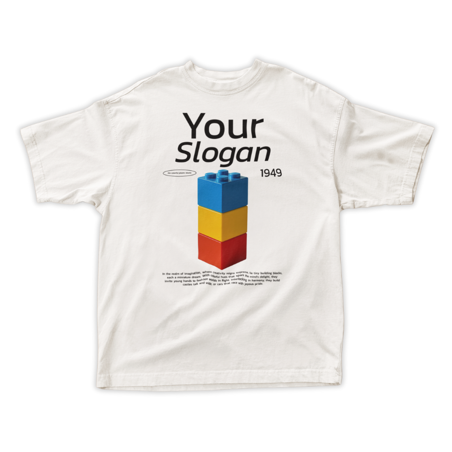 Áo thun in hình khối xếp hình retro, cho phép bạn cá nhân hóa slogan theo phong cách riêng. Cực chất, cực trend cho Gen Z mê sáng tạo!