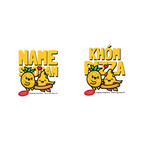 Cute pineapple pizza t-shirt – customizable slogan Vitamintee