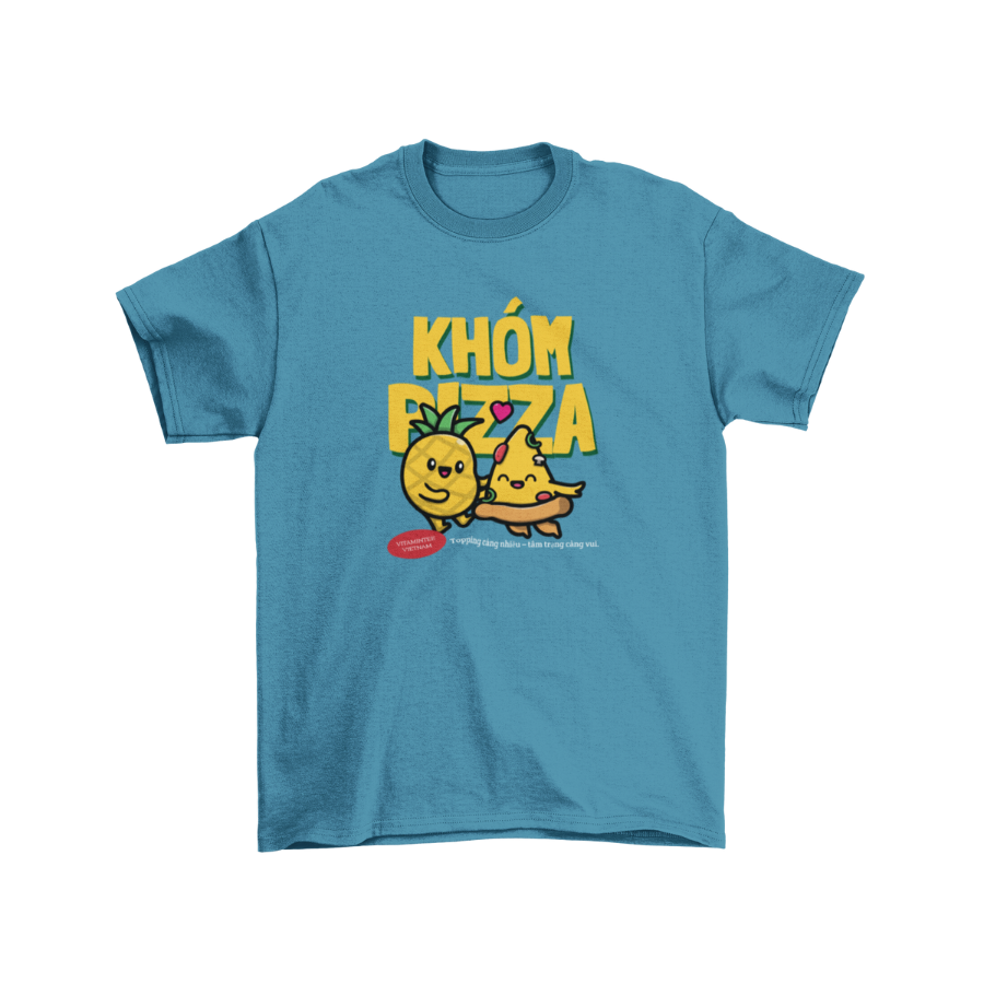 Cute pineapple pizza t-shirt – customizable slogan Vitamintee