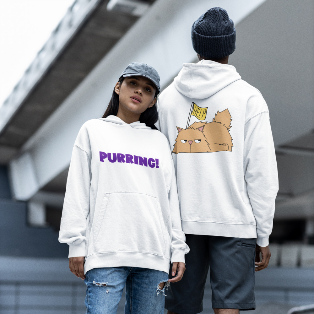 Hoodie Mèo Cầu Cứu | PURRING! But Please HELP