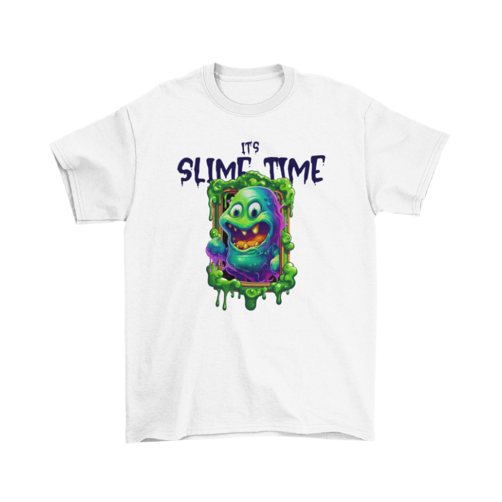 Áo thun, hoodie, sweater in hình slime quái vật hoạt hình với chữ “It’s Slime Time”