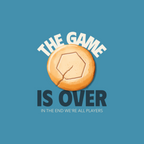 Áo thun xanh lấy cảm hứng Squid Game, in hình kẹo Dalgona bị nứt và dòng chữ tùy chỉnh phía trên, “IS OVER” phía dưới