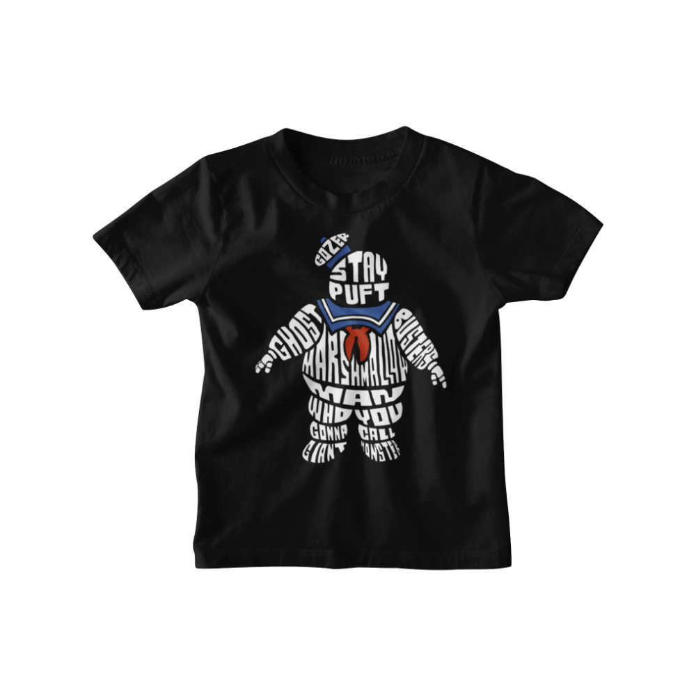 Mẫu áo in hình Stay Puft Marshmallow Man phong cách typography cực “ghê”, dành cho fan Ghostbusters chính hiệu!