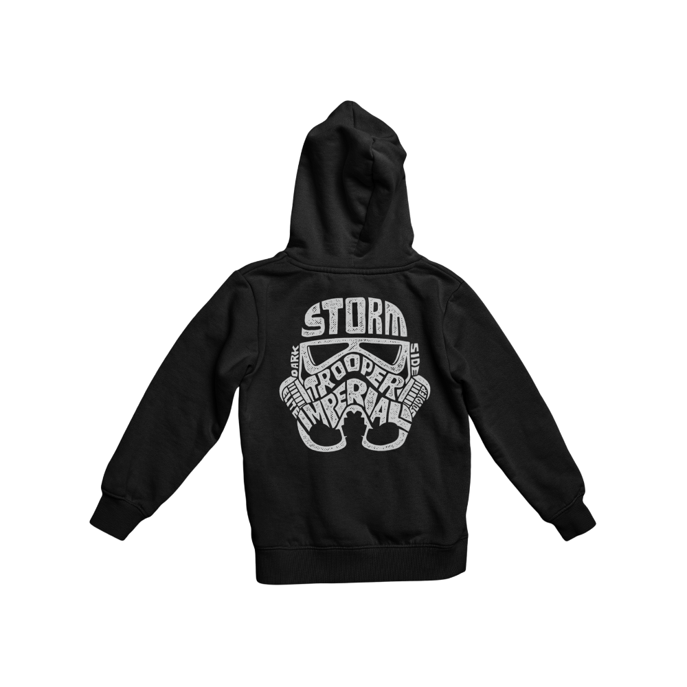Áo thun in hình Stormtrooper được tạo nên bằng typography trắng đen phong cách Star Wars