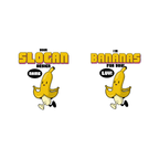 T-shirt "bananas for you", funny crush tee, retro style