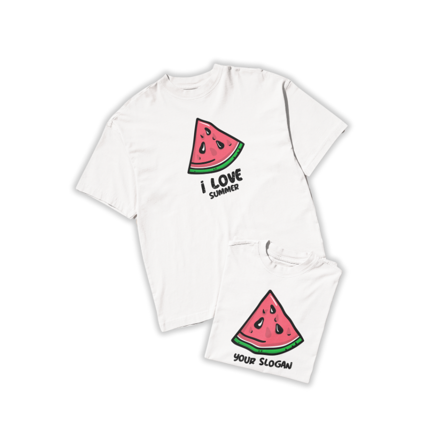 Watermelon summer t-shirt – customizable slogan