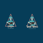 Áo thun skeleton guitar – Bad Vibes slogan nghệ